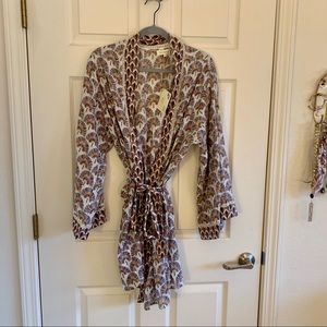 NWT World Market Boho Patterned Pajama Robe - OS.
